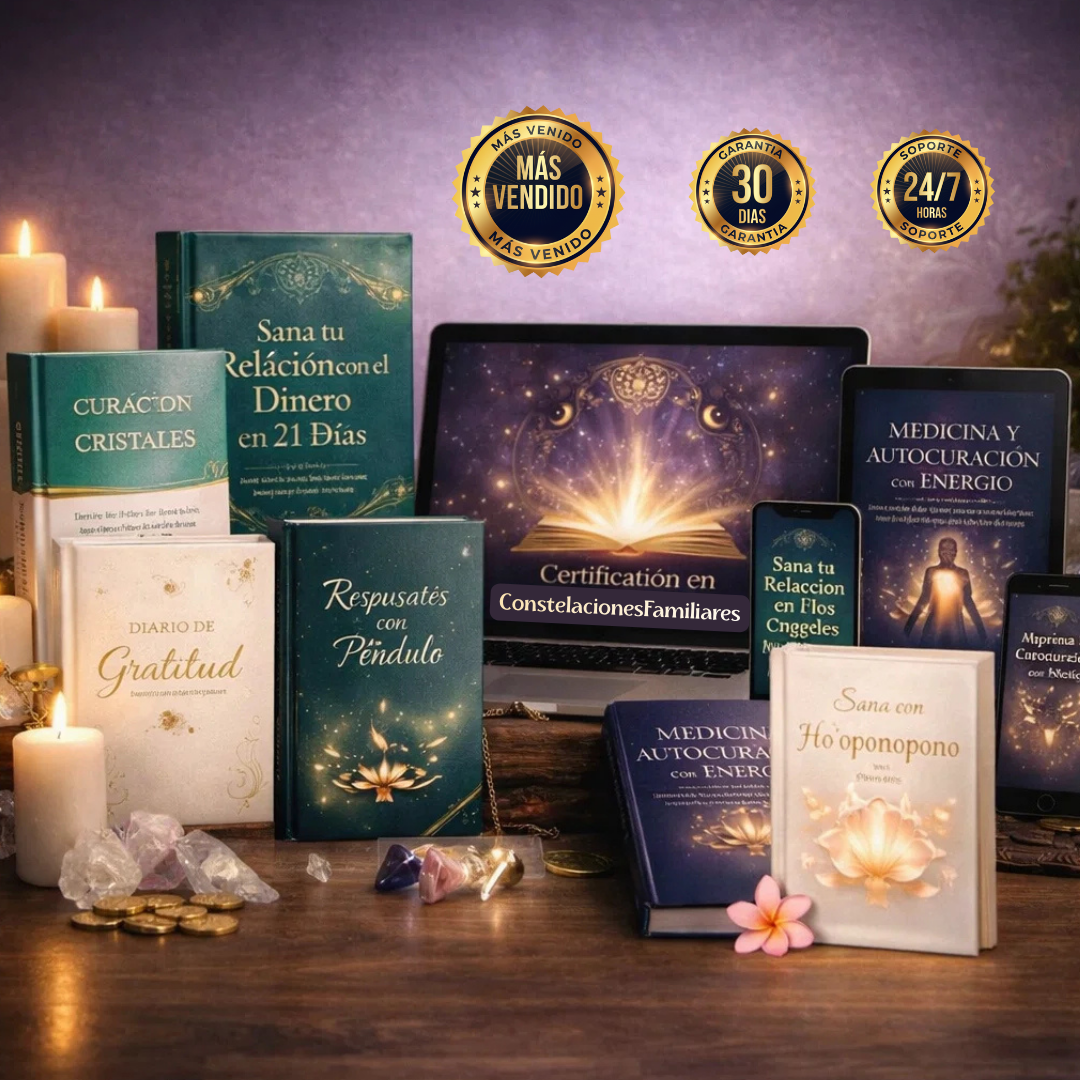 MEGA PACK: APRENDE CONSTELACIONES FAMILIARES Y SANA DE RAÍZ (🎁 +8 BONOS)